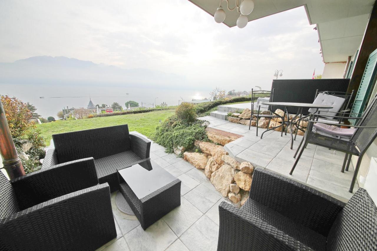 B&B Corseaux Beach Vevey Exterior foto